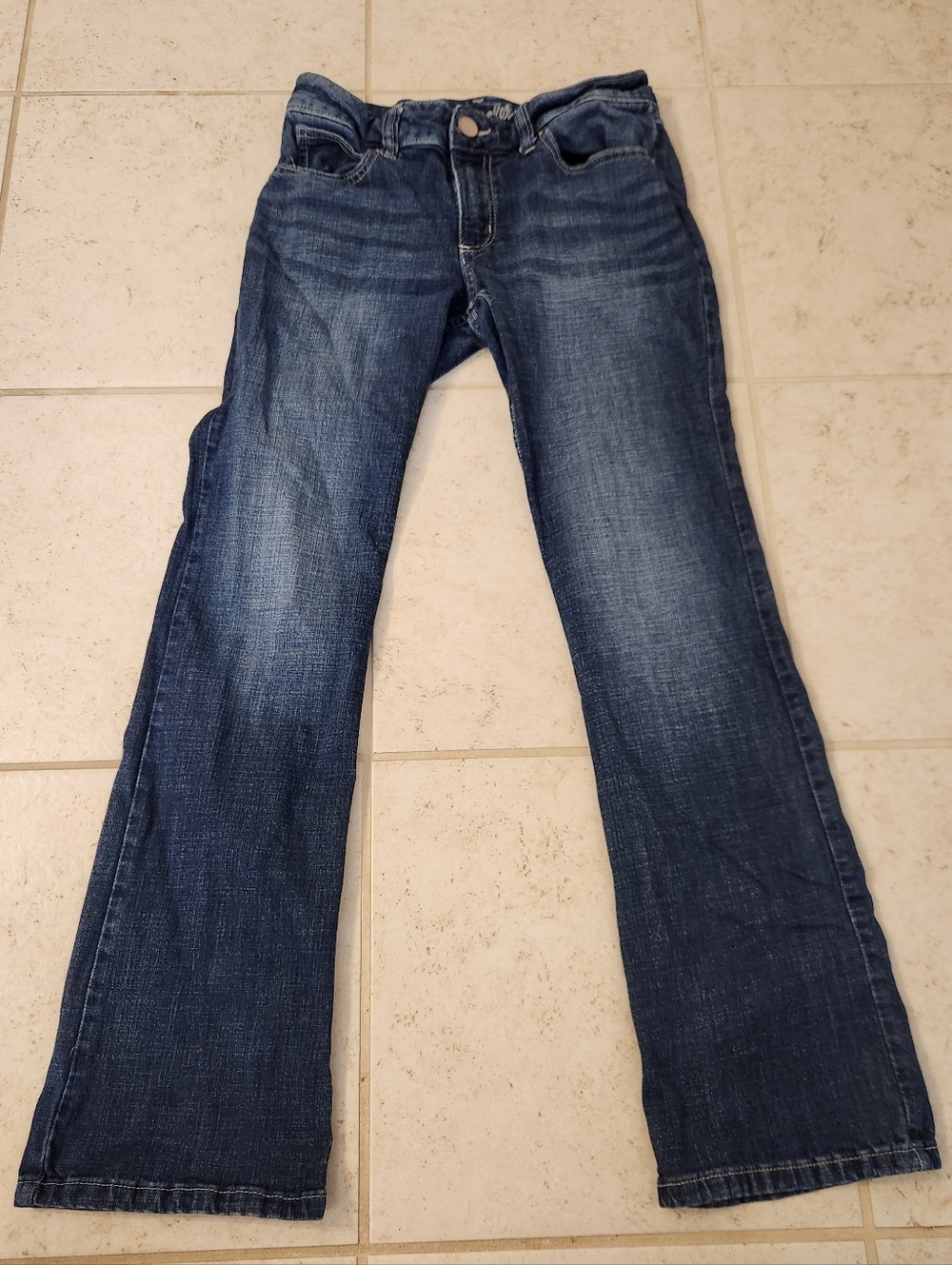 Womens Wrangler 28" Waist Boot Cut Med Wash Jeans Juniors Size 7 #G1203‎